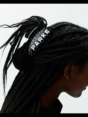 Parke Black Polka Dot Hair Claw Clip for Women